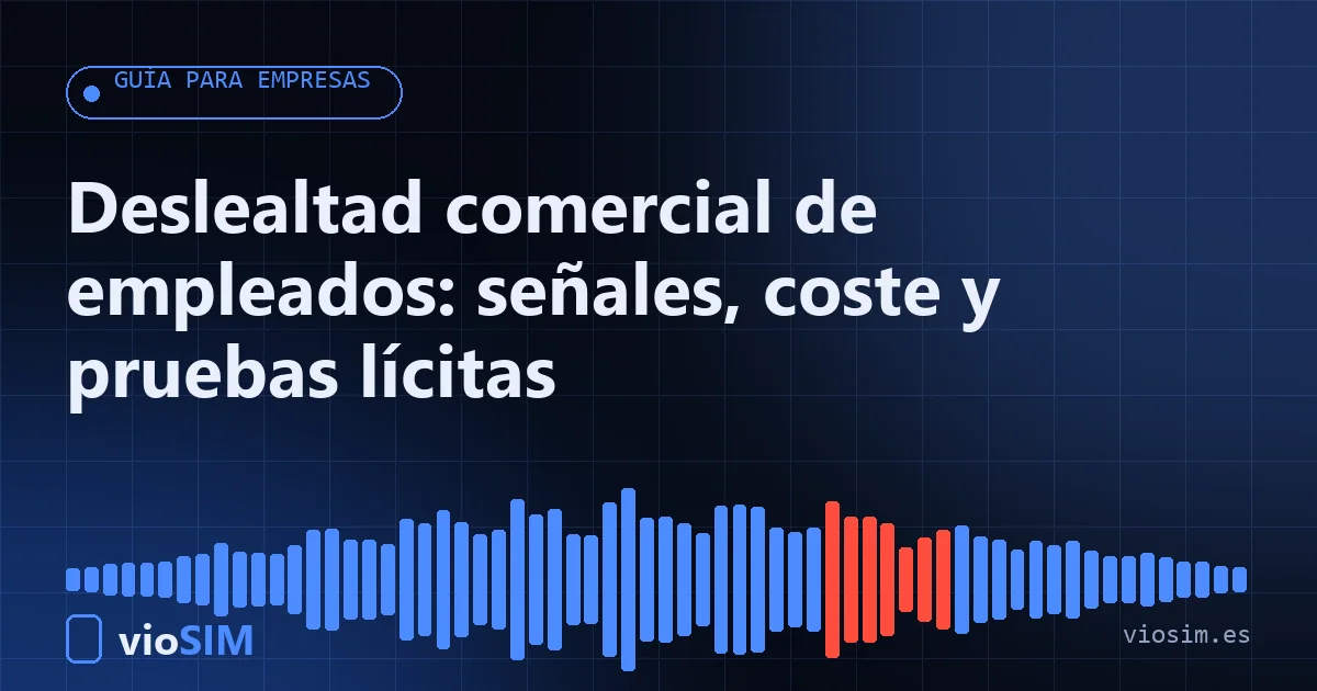 deslealtad comercial de empleados: guía para empresas de VioSIM
