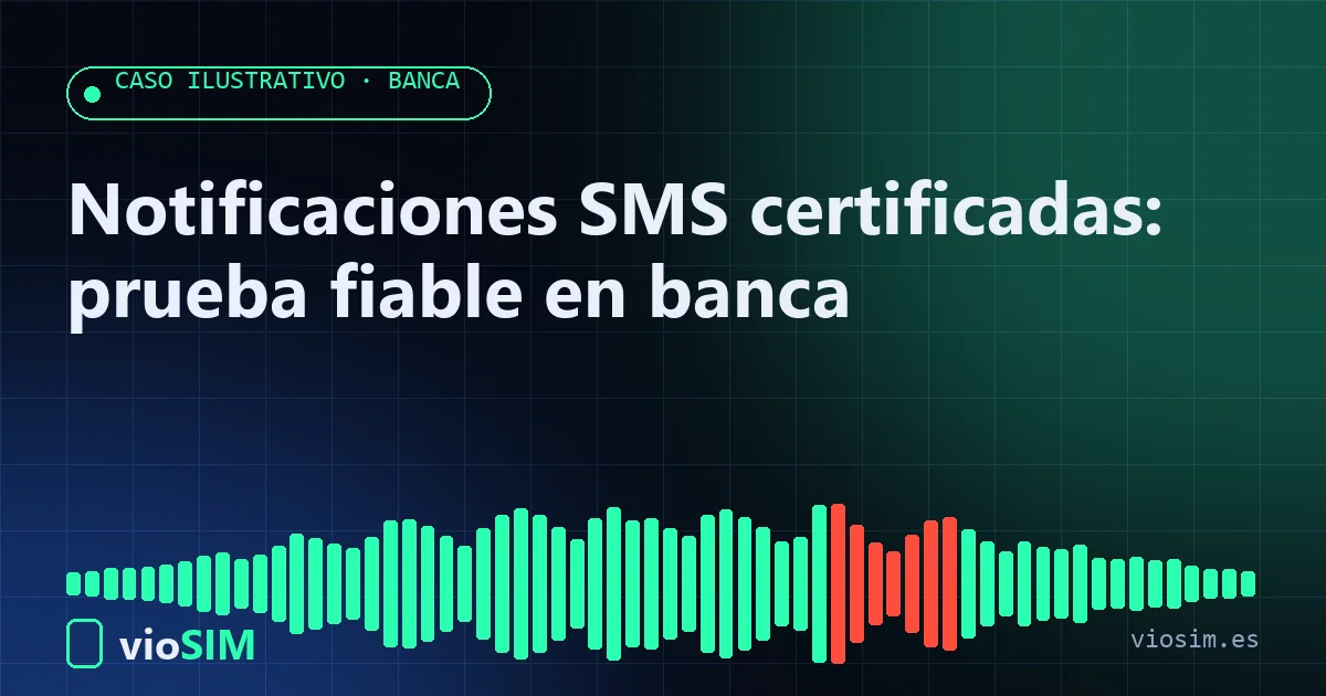 notificaciones SMS certificadas: caso ilustrativo de banca con VioSIM