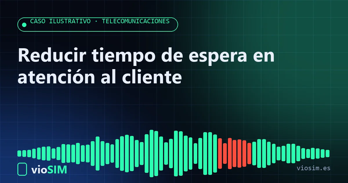 reducir tiempo de espera: caso ilustrativo de telecomunicaciones con VioSIM